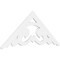 Ekena Millwork Pitch Preston Architectural Grade PVC Gable Pediment, 60"W x 25"H x 1"P (10/12) GPP060X025X100PRE - alternate 1